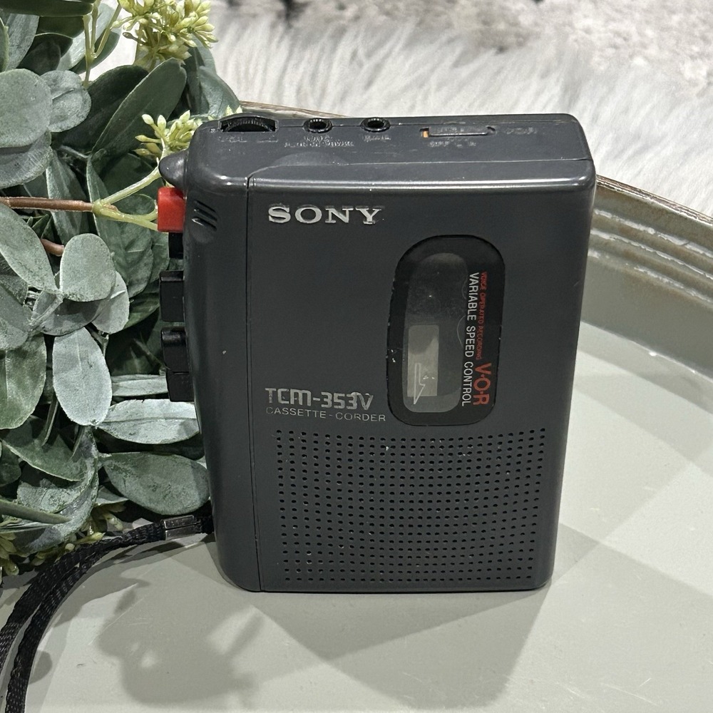 SONY TCM-353V Walkman Cassette-Corder Player Recorder Untested